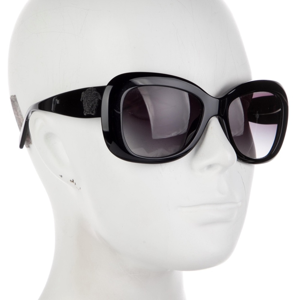 Men’s/Unisex VERSACE Oversize Sunglasses in Black Acetate